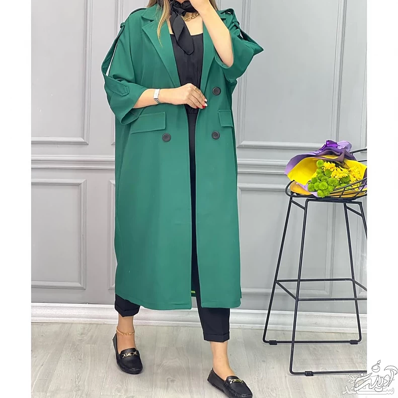 مانتو به رنگ سبز ایرانی